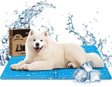 Koelmat Hond & Kat - 120x80 cm - XXL - Blauw - Nobleza, Verzenden, Nieuw