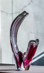 Paul Kedelv - Vaas - Coquille - Hoogte 27 cm - Glas