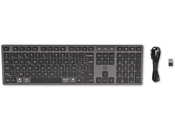 HP -  720 Dual-mode Oplaadbare Draadloze Toetsenbord, Informatique & Logiciels, Claviers, Envoi