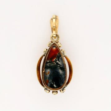 Pendentif - 14 carats Or jaune - Mosagaat, Handtassen en Accessoires, Antieke sieraden