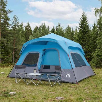 vidaXL Directe Tent Blauw 340 x 280 x 190 cm, Verzenden, Nieuw