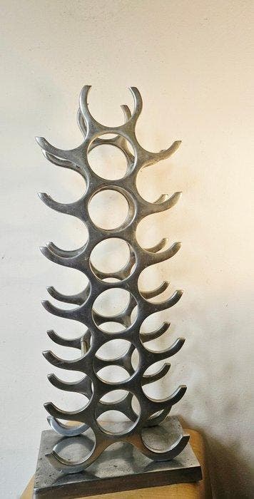 Wijnrek - Aluminium - Voor 21 flessen.