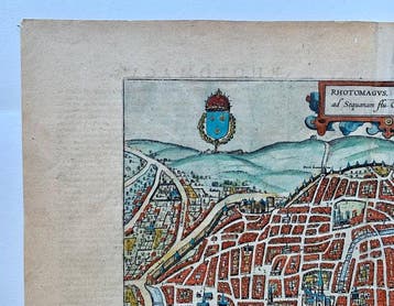 Frankrijk - Rouen; Georg Braun & Frans Hogenberg -, Nieuw