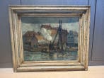 Hollandse School (XX) - Havengezicht met industrieel element