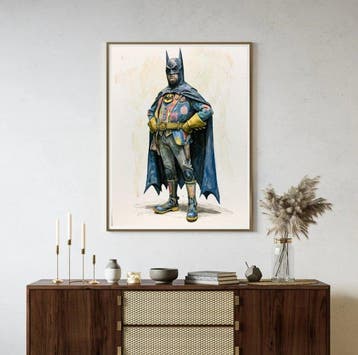 LOCO - Batman Vintage — Fine Art Print 1/1 Signé — 40×60cm, Antiek en Kunst