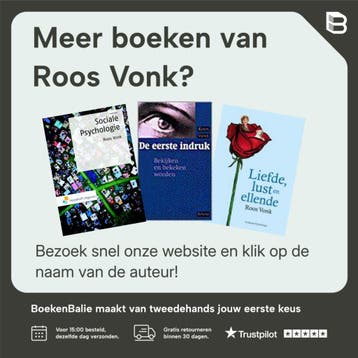 Sociale psychologie 9789024442744 Roos Vonk, Boeken, Verzenden, Gelezen, Roos Vonk