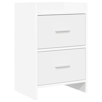 vidaXL Nachttafels Wit 40 x 30 x 60 cm Bewerkt hout, Verzenden