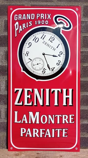 Emaille wandreclame Zenith, Verzamelen, Verzenden, Nieuw