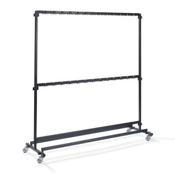 Garderobe zwart met haakjes | 600x1920x2000(h)mm VEBA, Verzenden