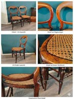 Chaise (2) - Ronce de noyer - Chaise de maison de campagne