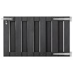 vidaXL Poort 100x60 cm HKC grijs, Verzenden, Nieuw