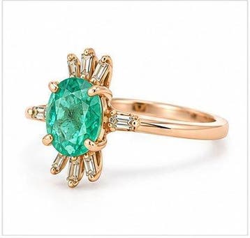 Zonder minimumprijs - Ring - 14 karaat Roségoud, 1.00 gram, Nieuw