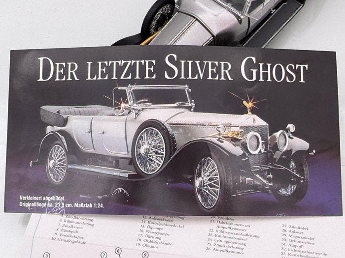 Franklin Mint 1:24 - Voiture miniature - 1925 Rolls-Royce, Antiquités & Art, Curiosités & Brocante