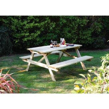 Picknicktafel | Hout (FSC) | Tafelblad 1500x695mm |, Verzenden, Nieuw in verpakking