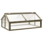vidaXL Broeikas 114x80x50 cm vurenhout grijs, Verzenden, Nieuw
