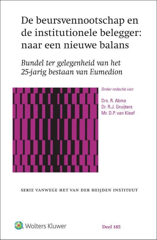 De beursvennootschap en de institutionele belegger: naar een, Boeken, Wetenschap, Zo goed als nieuw, Verzenden