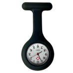 Fako - Verpleegstershorloge - Siliconen Uni - Zwart, Verzenden