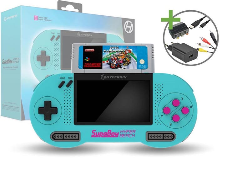 SupaBoy Portable SNES Starter Pack - Hyper Beach Super Mario, Consoles de jeu & Jeux vidéo, Consoles de jeu | Nintendo Super NES
