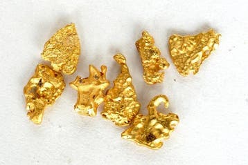 Goud Mauritaanse nuggets 1,302 gram- 1.3 g - (7)