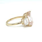 Bague - 14 carats Or jaune - 9.02ct. tw. Rose Diamant