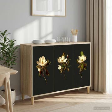 vidaXL Dressoir BREMEN Sonoma 102 x 33 x 75 cm Bewerkt hout, Verzenden
