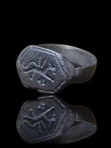 Romain antique Sceau du Loup de Capitole (Lupa) éblouissant