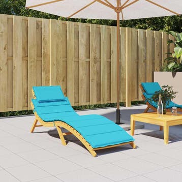 vidaXL Ligbedkussen oxford stof turquoise, Verzenden, Nieuw