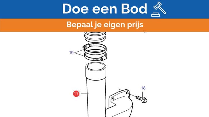 Bieden: Volvo Penta D3 uitlaatspruitstuk zwart - 21190796, Watersport en Boten, Bootonderdelen, Ophalen of Verzenden