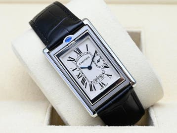 Cartier Tank Ref. 2522 Year 2001 (Box & Papers), Handtassen en Accessoires, Horloges | Heren, Overige merken, Leer, Polshorloge