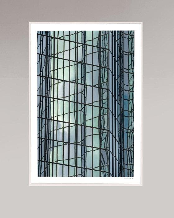 Bernhard Lang - URBAN_MIRRORS_FRANKFURT _ 004, Antiquités & Art, Art | Objets design