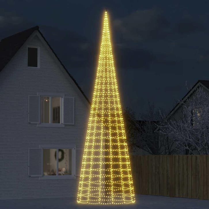 vidaXL LED-kerstboom 3000 LEDs warm wit 800 cm, Divers, Noël, Envoi