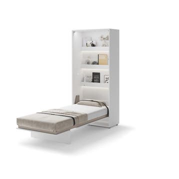 Lenart Bed Concept Verticaal Opklapbed 90x200 - Wit, Huis en Inrichting, Slaapkamer | Bedden, Nieuw