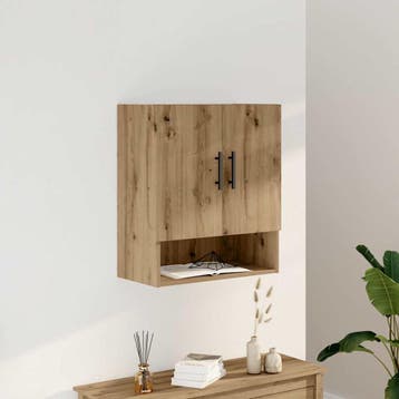 vidaXL Wandkast 60x31x70 cm bewerkt hout artisanaal, Verzenden