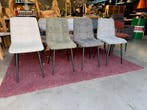 Javea eetkamerstoel, vier kleuren (nieuw, outlet), Nieuw, Stof