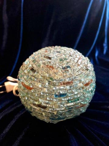 Tesserine Tao - Globe tafellamp - Glas, Metaal