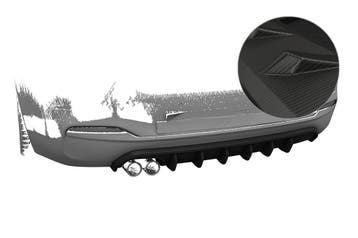 Achterskirt voor BMW 4 Reeks (F36) Grand Coupé HA479-M, Verzenden