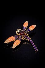 Mooi libel-broche met Swarovski-kristallen - Broche - Broche