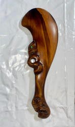 Puzzel van het type patu wahaika Maori: Paddle club