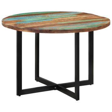 vidaXL Eettafel 110x75 cm massief gerecycled hout, Maison & Meubles, Tables | Tables à manger, Verzenden