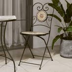 vidaXL Bistrostoelen 2 st inklapbaar keramiek, Verzenden