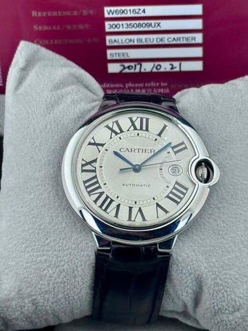 Cartier - Ballon Bleu 42 mm Automatic - 3001 - Homme - 2017, Nieuw