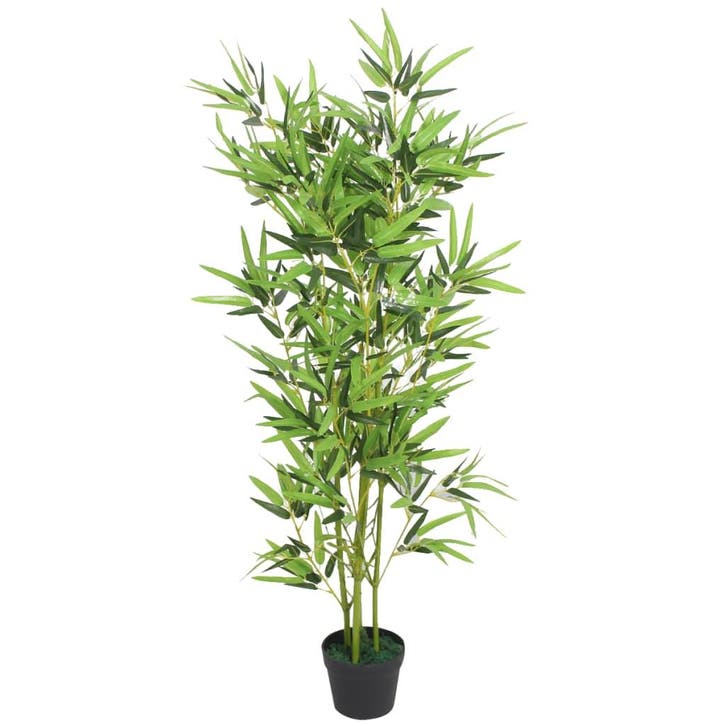 vidaXL Kunstplant met pot bamboe 120 cm groen, Maison & Meubles, Accessoires pour la Maison | Plantes & Fleurs artificielles, Envoi