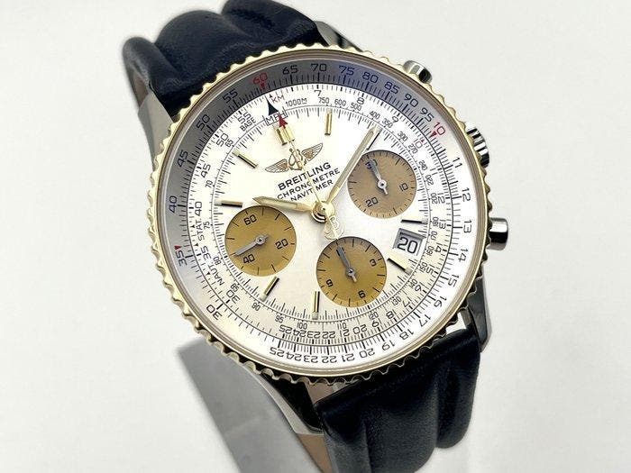Breitling - Navitimer - D23322 - Serviced - Box & papers -, Handtassen en Accessoires, Horloges | Heren