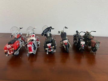 Maisto 1:18 - Moto miniature (6) - 6x Harley Davidson, Nieuw