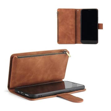 Samsung Galaxy S21 Plus - Leren Wallet Flip Case Cover, Verzenden