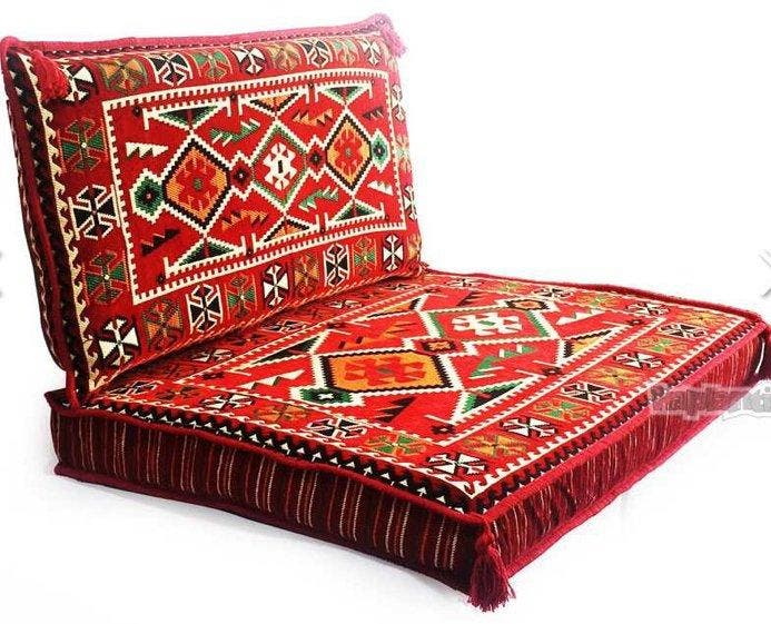 Ottomaanse kussen - Kelim - 95 cm - 70 cm, Antiquités & Art, Art | Objets design