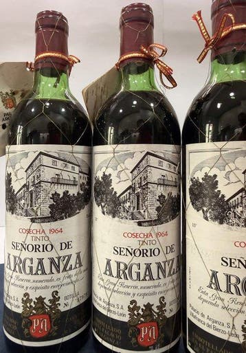 1964 (x3) Señorio de Arganza, 1948, 1982 & 1991 Palacio de, Verzamelen, Wijnen, Nieuw