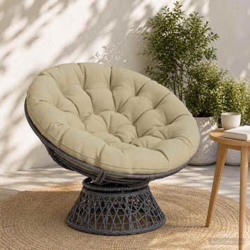 vidaXL Papasan Stoel Kussen VIANEN 100% Polyester Lichtgroen, Verzenden