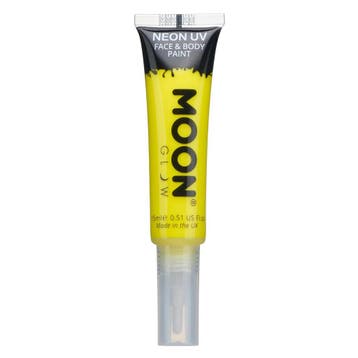 Moon Glow Neon UV Face Paint with Brush Applicator Intense Y, Verzenden