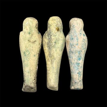 Replica van het oude Egyptische Ushabti, set van 3